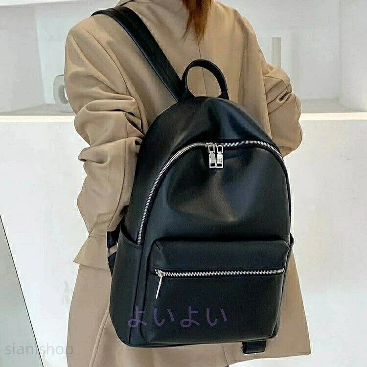 軽量 PUレザー リュック 収納力 1泊 通学 2泊 大人 女性 ビジネス 30代 かわいい ...