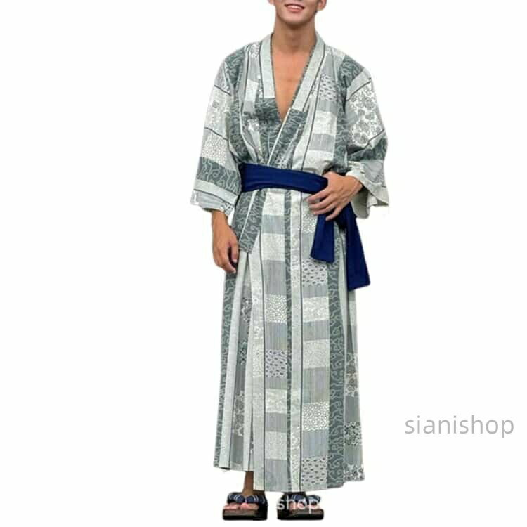 浴衣 メンズ浴衣セット メンズ 帯 帯付き モダン レトロ セット 無地 柄 SET 黒 紳士 和服 男性 下駄 ゆかた 男 男性用 夏服 縞 白 シンプル 甚平 紺 おしゃれ 浴衣セット