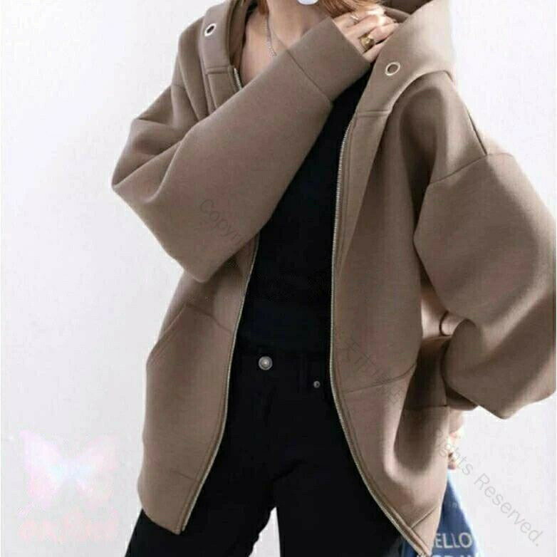 Rakuten - アウター パーカー ジップアップ レディース 大きいサイズ オーバーサイズ ゆったり 長袖 着回し簡単なデザインで秋冬に最適な人気アイテム 高見え 大きめ マシュマロタッチ