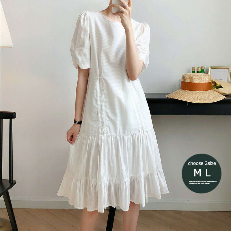 【Fashion SALE&半額商品多数&お得クーポン】ワンピース 春 ロング 五分袖 半袖 春ワン