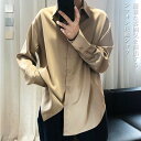 【シャツ レディース】 長袖 長袖シャツ ブラウス 長袖ブラウス 春物 春シャツ トップス プルオーバー 無地 大きいサイズ 春 夏 秋 痩せ見せ 通気性 上品...