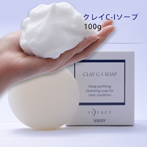 【イデアアクト】 クレイC-Iソープ 100g（約3ヵ月分）洗顔ソープ 保湿 インナードライ 石鹸 洗顔せっけん 泡立ち 無添加処方 タナクラクレイ 美肌 洗顔 肌の汚れとくすみが気になる方に つっぱらない 固形