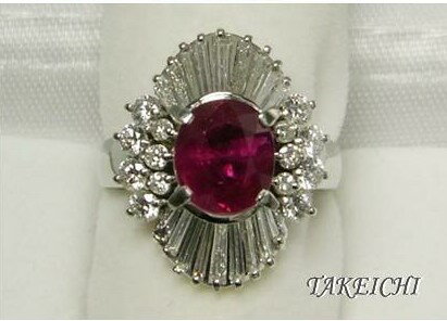 Pt900★リング R2.07ct◇D1.05ct●11号◆鑑定書付【中古】【TAKEICHI】【駅前店】“e2867