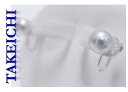 K14WG★イヤリング グレーパール7ミリ◇ダイヤ ネジ式【中古】【TAKEICHI】”mj217/13804(4)