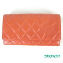 【シャネル】レザー ★二つ折り長財布 シンプリー マトラッセ CC【中古】/10019417(4)