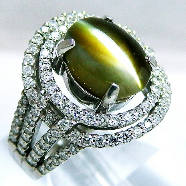 【中古】Pt900★リングクリソベ...