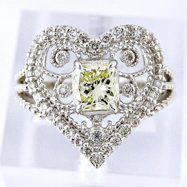 【中古】Pt900★リング指輪◇ダ...