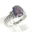 Pt900★ プラチナ リング 指輪 オパール0.88ct◇ダイヤモンド0.32ct【中古】“/s22235