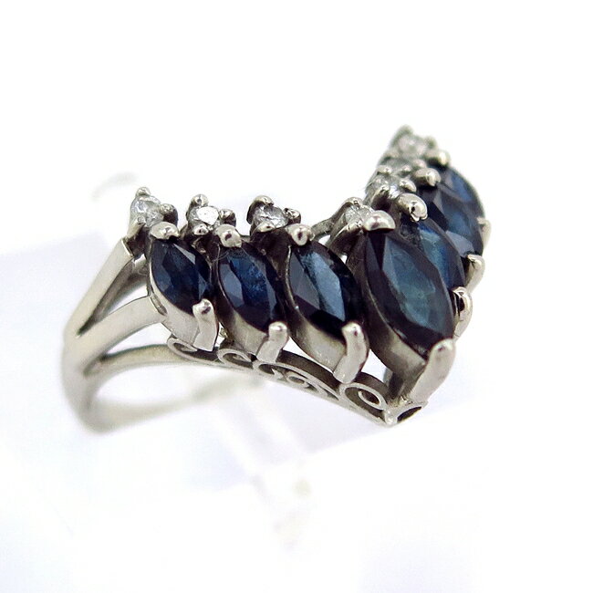 【中古】Pt900プラチナリング指...