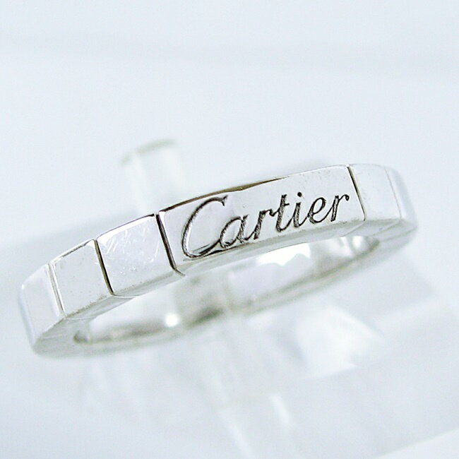 【カルティエ/Cartier】ラニエール 750WG ★ホワイトゴールド リング 指輪 シンプル プレゼント ギフト ● #49 (9-)号【中古】/10022695