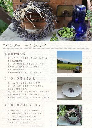 ラベンダーリース*プロヴァンス20/ラベンダー4号・おかむらさきだけを使ったシックなリース*ドライフラワー開店祝いお誕生日プレゼント母の日ギフト結婚祝い新築祝いシンプルウェルカムリースインテリア