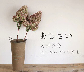 【Lサイズ】アジサイミナヅキ枝付きオータムフレイズ/あじさいピラミッドアジサイノリウツギ/国産ドライフラワー花材リース手作り材料素材ナチュラルインテリア