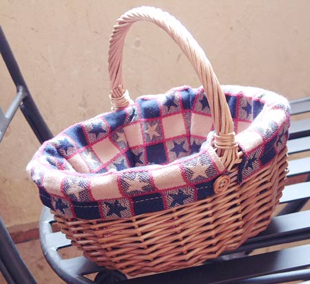 アメリカンファブリックバスケット