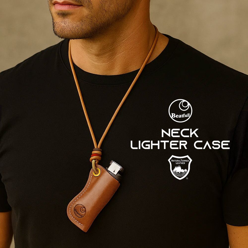 ネックライターケース 100円ライターケース 使い捨てライターケース メンズ レディース 人気 ブランド Beatfull ビートフルレザーワークス ネック ラ...