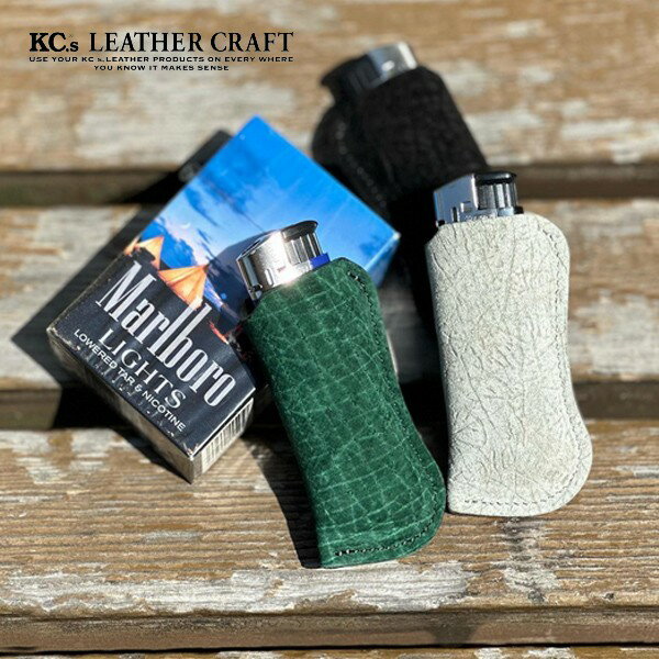 ライターケース 100円ライターケース 革 本革 カバ革 レザーライターケース メンズ レディース 人気 ブランド KC,s ケイシイズ ライターケース ヒポポ...