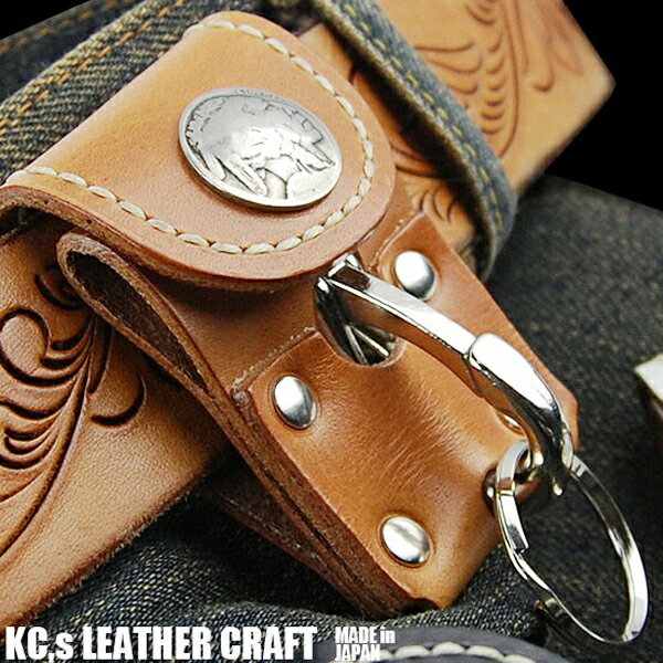 ケーシーズ KC'S ケイシイズ ケイシーズ kc,s kcs ワンタッチ キーリング /牛革キーホルダー 本革 送料無料 メンズ 革 レザー キーホルダー か...