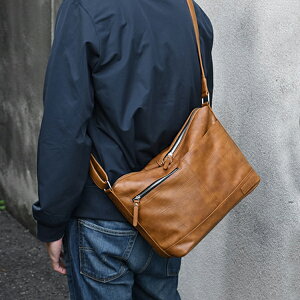 TRICKSTER(トリックスター)Brave Collection(ブレイブコレクション)CASEY(ケーシー) ブランド 人気 ショルダーバッグ メンズ 男性用 自転車 カジュアル ヴィンテージ 鞄 通勤 通学 バッグ A4 収納可能 A4サイズ バレンタイン