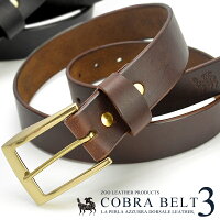 ベルト【送料無料】ZOOCOBRABELT3コブラベルト3イタリアンレザー製真鍮バックルスリムタイプ牛革イタリア製バックル日本製ハンドメイドデニムジーンズスーツビジネスカジュアル
