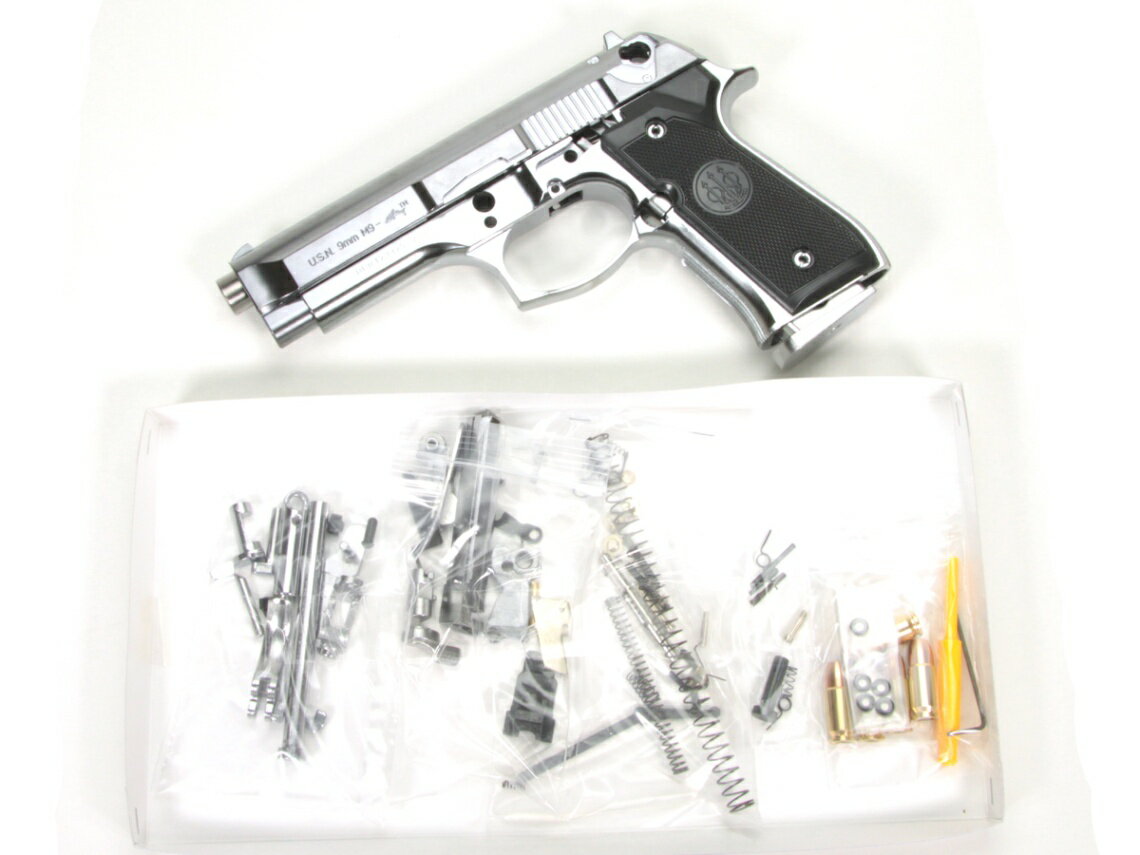 【ブラックフライデー】マルシン モデルガン組立キット/発火タイプ X-PFC U.S.N. 9mmM9ドルフィン シル..