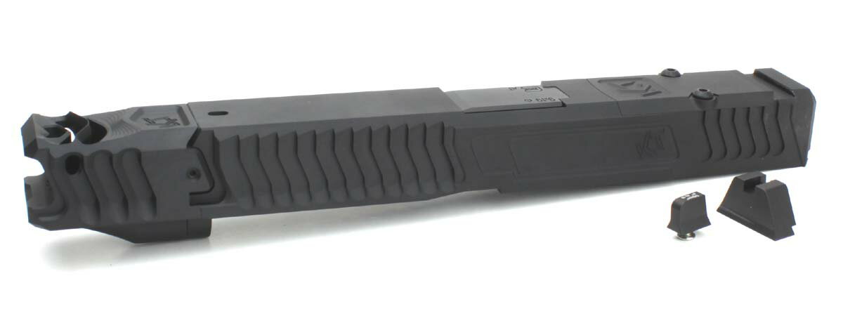 NOVA 東京マルイ Glock19 Gen3専用 Loki Tctical Uncle Gaspacho Custom RMRモデル アルミスライド スライドブラック バレルブラック