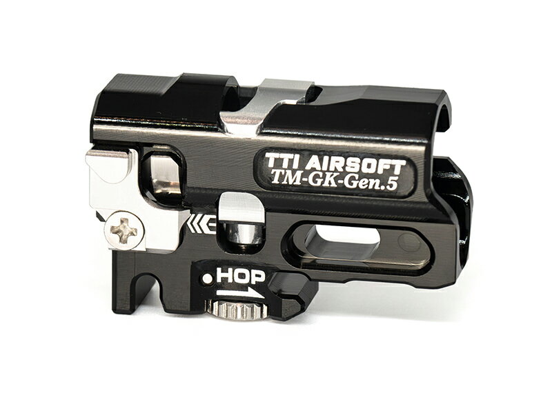 TTI AIRSOFT 東京マルイ Glock17Gen5/Glock19シリーズ共用 TDCホップアップチャンバー アルミ Black