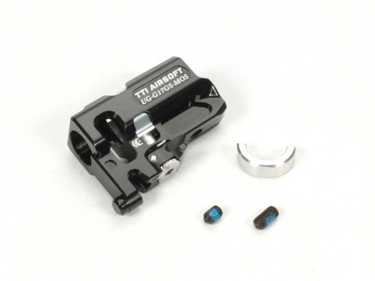 TTI AIRSOFT UMAREX/GHK Glock17Gen5 MOS対応 TDCホップアップチャンバー アルミ BK