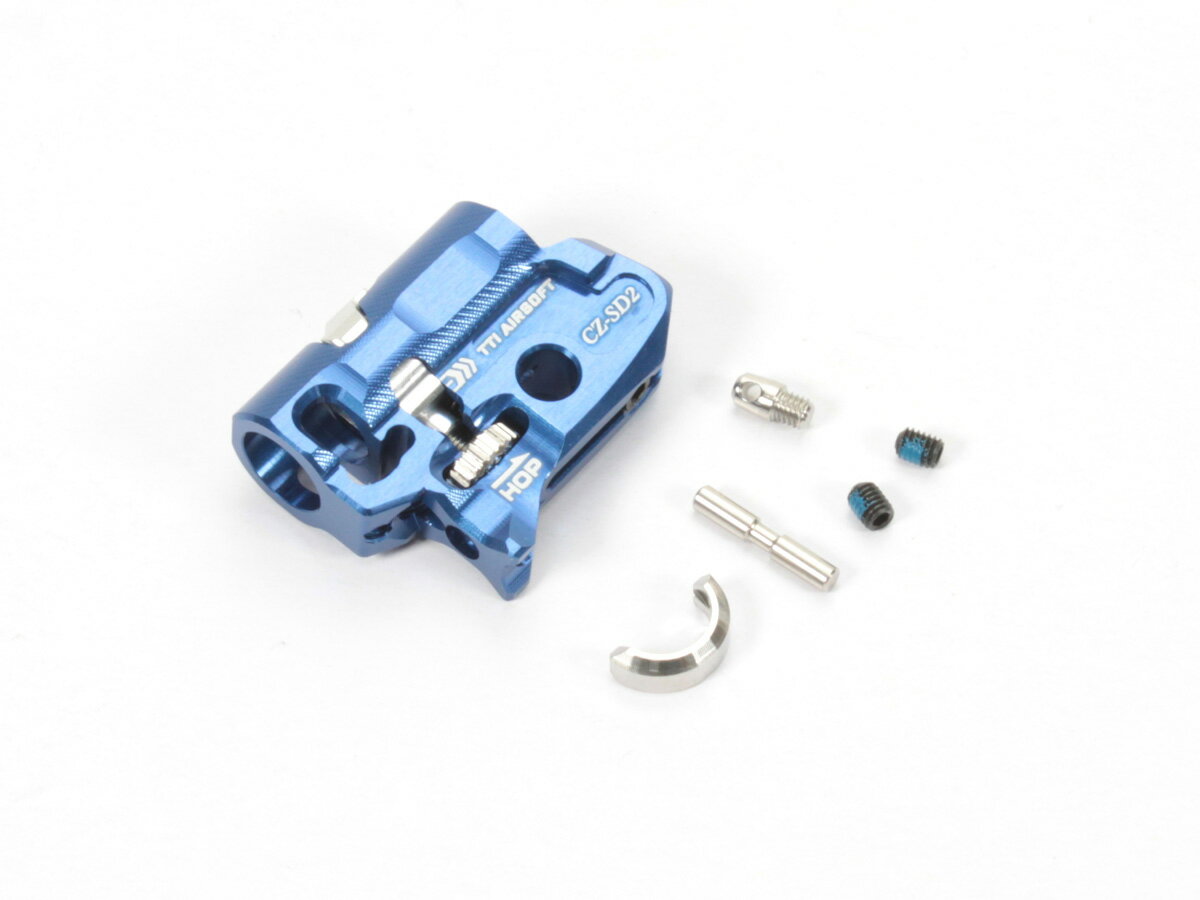 TTI AIRSOFT KJ WORKS CZ75/CZ SHADOW2共用 1ピースアルミホップアップチャンバー Blue