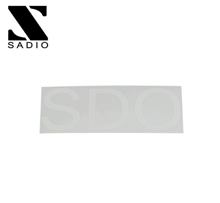 SADIO サディオ ステッカー STICKER #3 (H35mm x W90mm)：WHITE 【メール便対応可】