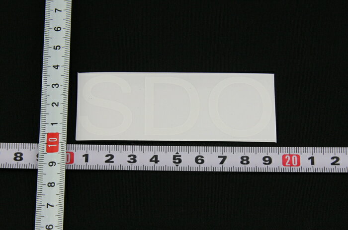 SADIO サディオ ステッカー STICKER #3 (H35mm x W90mm)：WHITE 【メール便対応可】