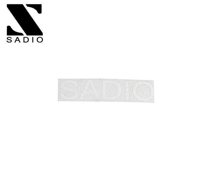 SADIO サディオ ステッカー STICKER #13 (H15mm x W55mm)：WHITE 【メール便対応可】