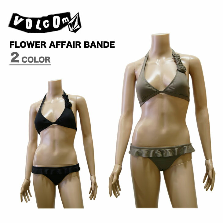 VOLCOM ǥ ǥ ܥ륳  FLOWER AFFAIR BANDEAU & RUFFLE WAIST FULL ...