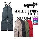 UNFUDGE եå 23-24 GENTLE BIB PANTS WIDE FIT ȥ ӥ֥ѥ 磻 եå ͽ 2023-2024 Ρܡ  Ρ