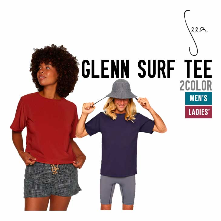 楽天【SIDECAR】SURF＆SNOWSEEA シーア GLENN SURF TEE グレン サーフティー 正規品 ユニセックス 日焼け対策 速乾 軽量