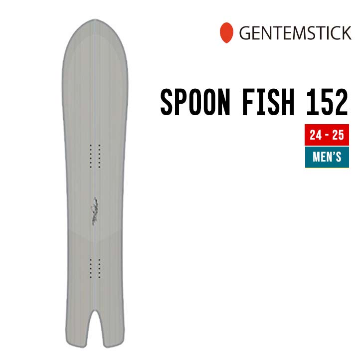 GENTEMSTICK ゲンテンスティック 24-25 SPOON FISH 152 スプーン フィッシュ 早期予約 特典多数 2024-2025 スノーボード スノーサーフ