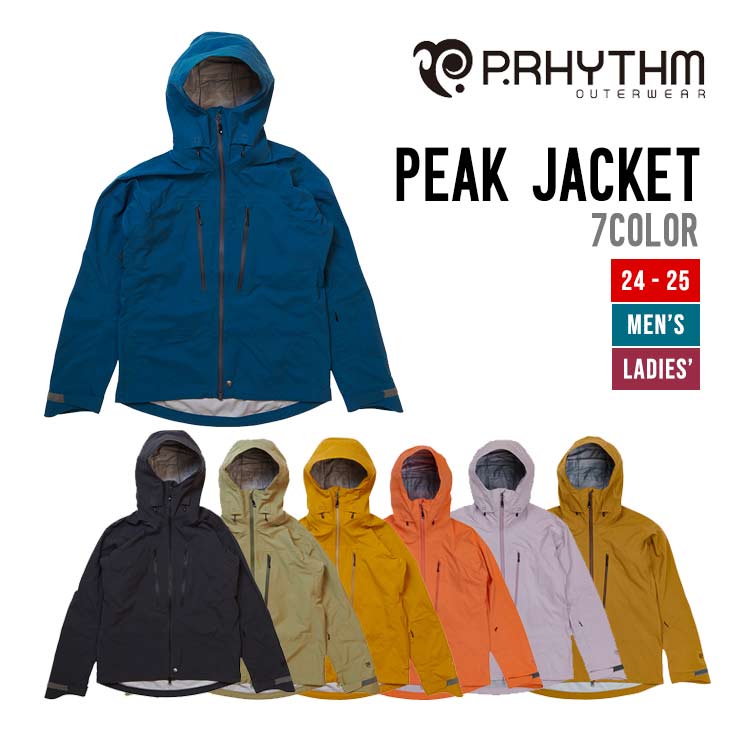 P.RHYTHM プリズム 24-25 PEAK JACKET ピーク ジャケット 早期予約 2024-2025 スノーボード スノーウェア ユニセックス