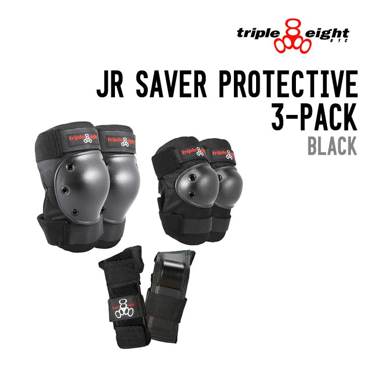 TRIPLE EIGHT トリプルエイト JR SAVER SERIES PROTECTIVE 3-PACK ジュニア セイバー シリーズ プロテクティブ 3 ...