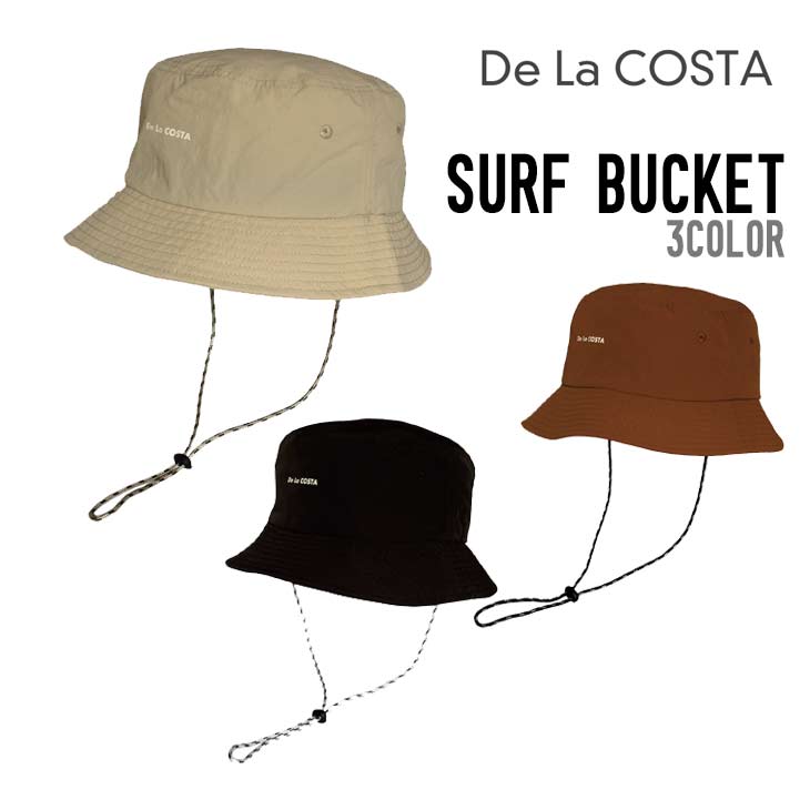 De La COSTA デラコスタ SURF BUCKET サーフ バケット 正規品 サーフィン サーフキャップ 帽子 ユニセックス