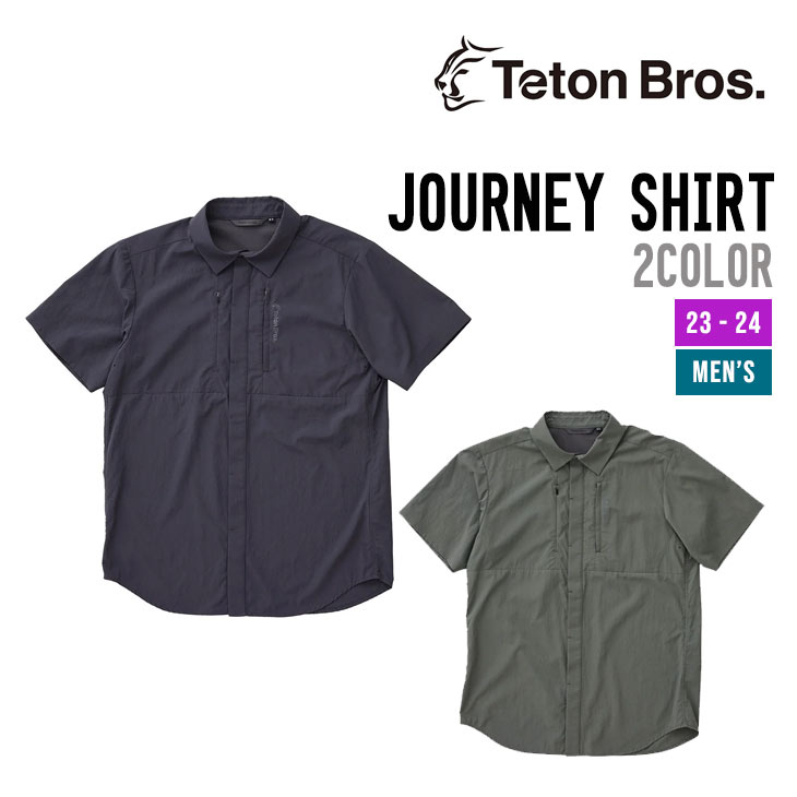 TETON BROS. ティートンブロス JOURNEY SHIRT ジャーニー シャツ 正規品 半袖 ショートスリーブ アウトドア メンズ