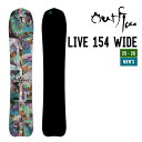 OUTFLOW アウトフロー 25-26 LIVE 154 WIDE ライブ スノーボード 2025-2026 早期予約 フリーラン メンズ