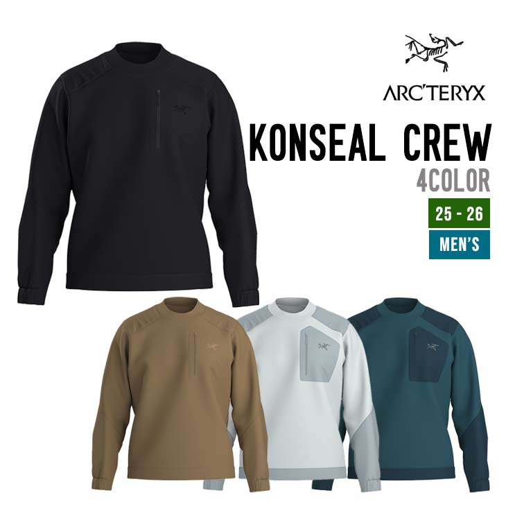 ARC'TERYX �������ƥꥯ�� 25-26 KONSEAL CREW M ���󥷡��륯�롼 ���Ρ��ܡ��� ������ 2025-2026 ������ ���
