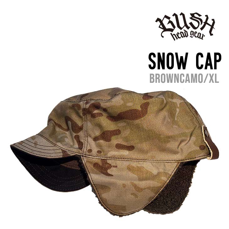 Rakuten - SNOW CAP スノーキャップ BUSH HEAD GEAR ブッシュヘッドギア スノーボード 帽子 国産
