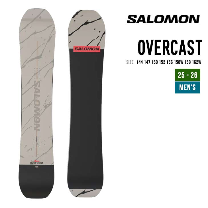 SALOMON サロモン 25-26 OVERCAST オーバーキャスト スノーボード 正規品 早期予約 2025-2026 メンズ