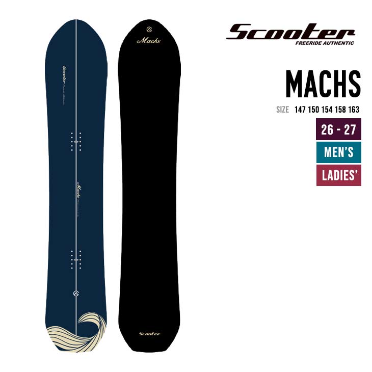 SCOOTER �X�N�[�^�[ 26-27 MACHS �X�m�[�{�[�h ���{�� 2026-2027