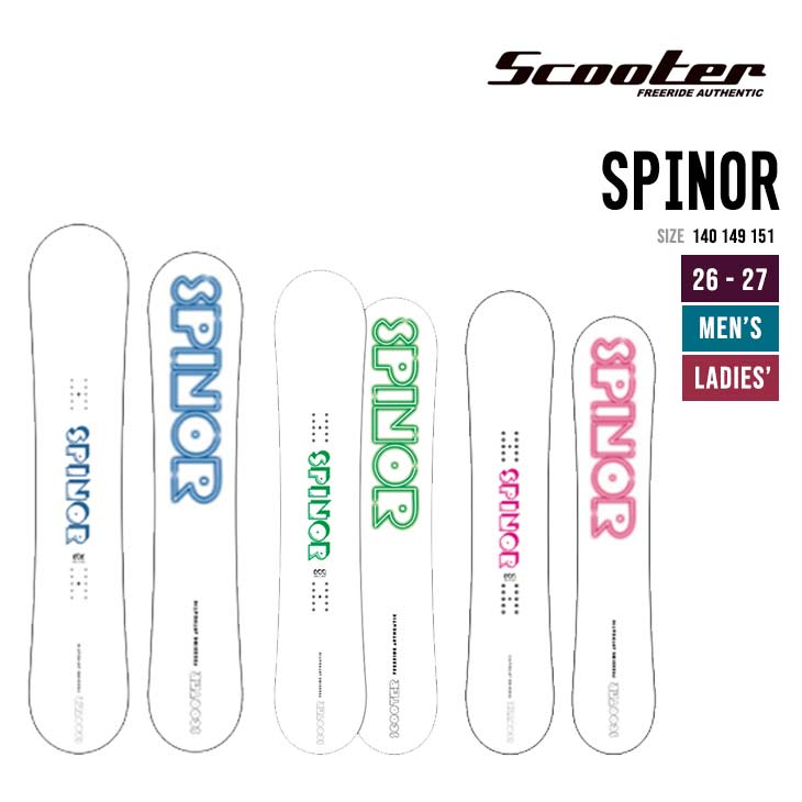 SCOOTER �X�N�[�^�[ 26-27 SPINOR �X�m�[�{�[�h ���{�� 2026-2027