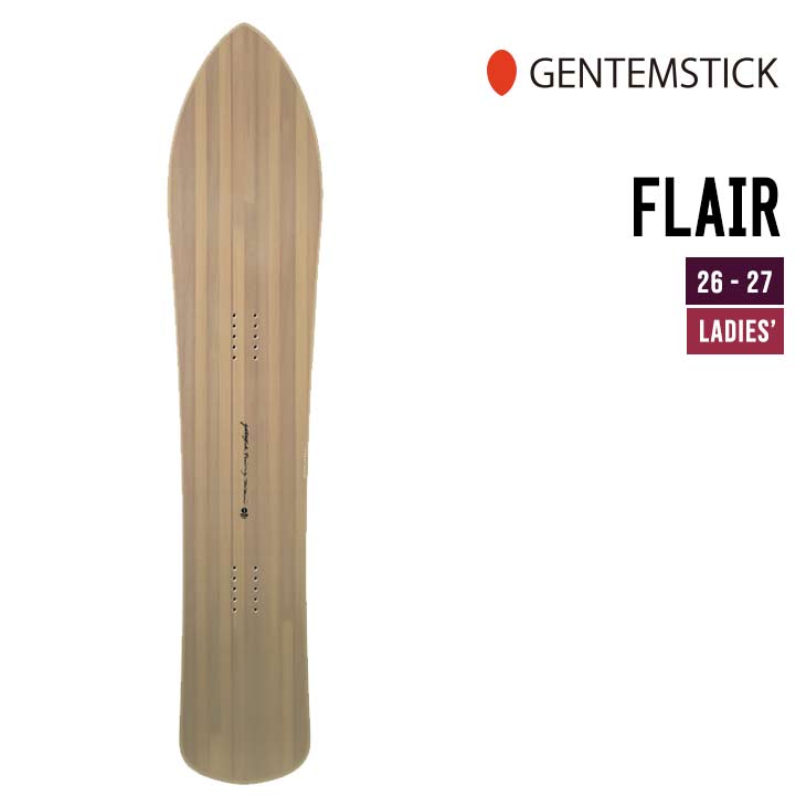 GENTEMSTICK ゲンテンスティック 26-27 FLAIR フレアー 2026-2027 スノーボード ウィメンズ