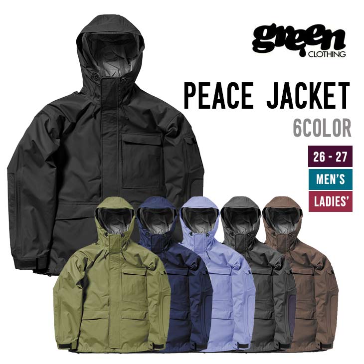 Rakuten - GREEN CLOTHING グリーンクロージング 26-27 PEACE JACKET スノーボード ウェア ピースジャケット