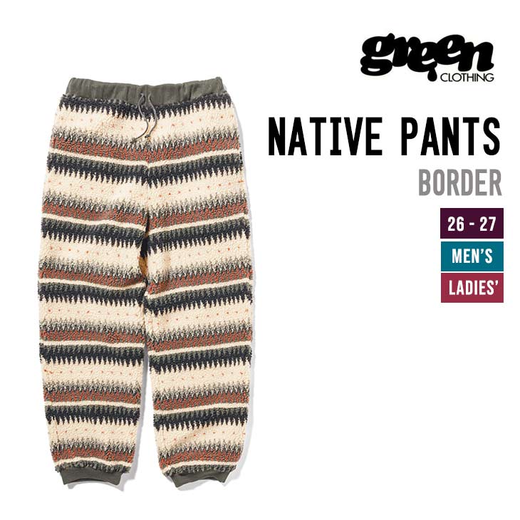 Rakuten - GREEN CLOTHING グリーンクロージング 26-27 NATIVE PANTS スノーボード インナー