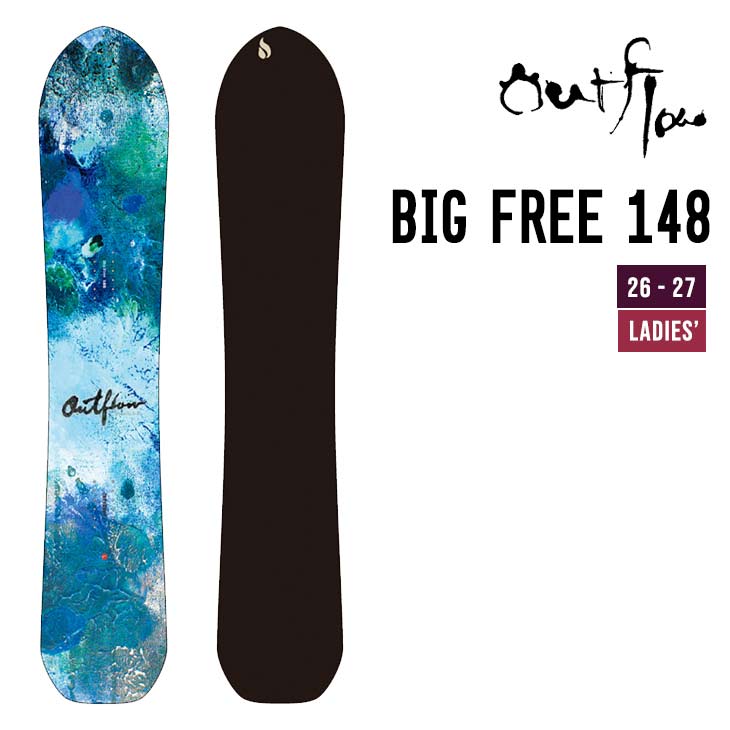 OUTFLOW �A�E�g�t���[ 26-27 BIG FREE 148 �X�m�[�{�[�h �t���[���C�f�B���O ���씭