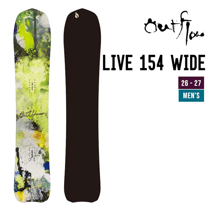 OUTFLOW �A�E�g�t���[ 26-27 LIVE 154 WIDE �X�m�[�{�[�h �t���[���C�f�B���O ���씭