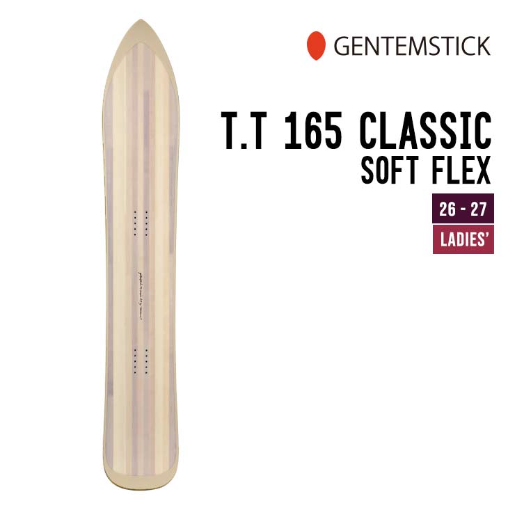 GENTEMSTICK �Q���e���X�e�B�b�N 26-27 TT 165 CLASSIC SF �e�B�[�e�B�[ �N���V�b�N �\�t�g�t���b�N�X 2026-2027 �X�m�[�{�[�h �E�B�����Y